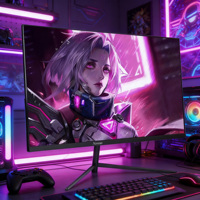 Moniteur incurvé, prix de gros, écran d'affichage 4K, ordinateur PC, 2K 144Hz, 24 pouces, écran LCD personnalisé, 34 pouces IPS 2560, deux moniteurs LCD ultra-larges 19 pouces