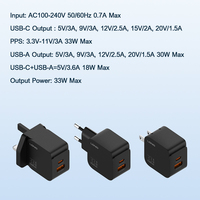 Adaptateur de chargeur secteur LDNIO Q2 personnalisé PD3.0 QC3.0 33W Type-C, chargeur USB Type C pour téléphone, chargeur mural rapide, chargeurs de téléphone portable