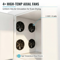 Fruitdroogkast, groente- en fruitdehydrator, SUS304 materiaal, elektrische/gasverwarming
