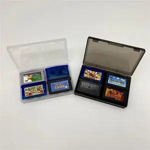 Drop shipping Cartucho De Jogos 4 em 1 Caixa De Armazenamento para Game Boy Advance GBA Game Cartridge