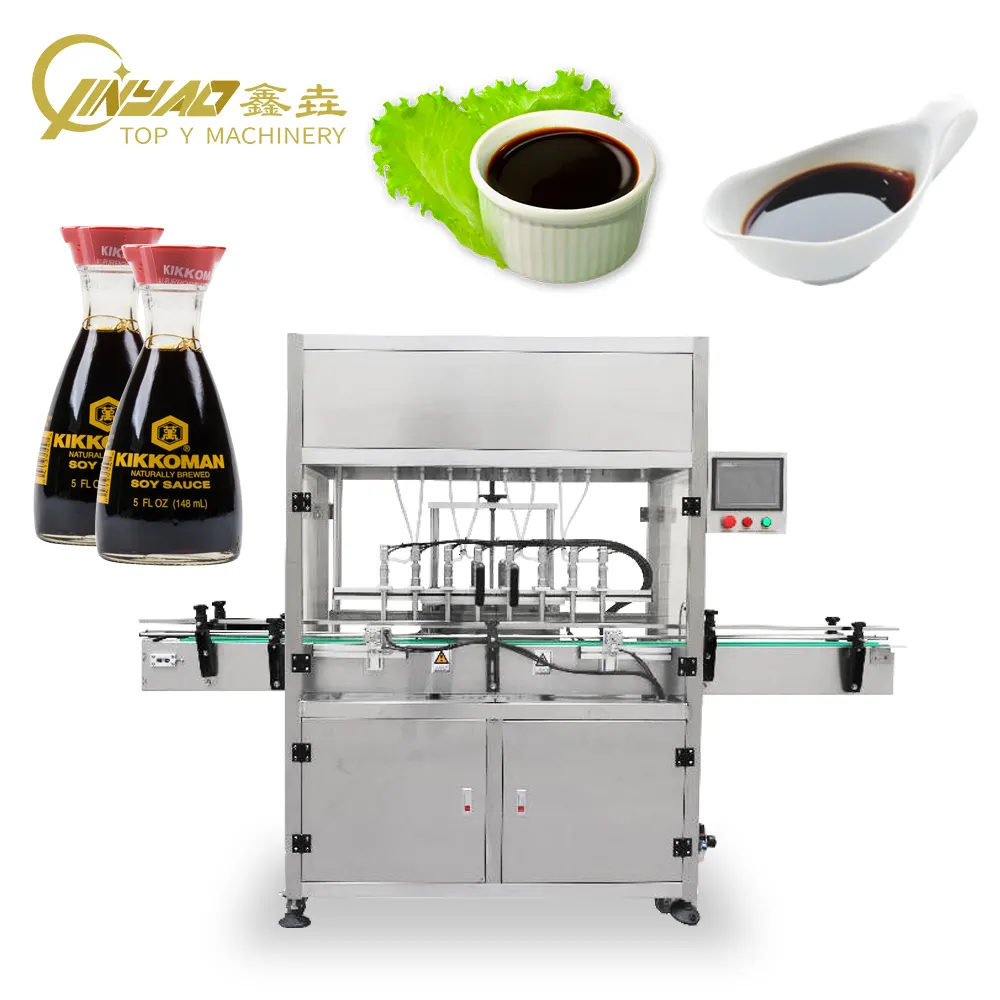Automatic Seasoning Liquid Bottling Sauce Edible Oil Vinegar Soy Sauce Weighing And Filling Machine