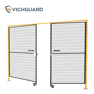 Vichnet Wire Mesh And Warehouse Guarding Safety Fencing Single Hinged Door /Gate For Robot Isolation