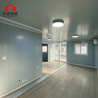 Casa Contenedor Modular Prefabricada Plegable y Expandible de 40 pies, Estructura de Acero con Panel Sándwich, Diseño Moderno, Residencial de 3 Dormitorios
