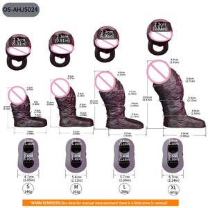 Wholesale Cock Ring Hollow Penis Sleeve Lock Ring Silicone Leather Men Wear Long Thick Cock Ring - Product Image 6