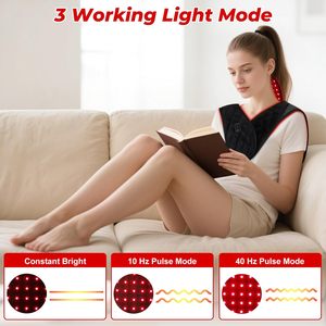 <span class=keywords><strong>Almohadilla</strong></span> de Terapia de Luz Roja de Nuevo Estilo a <span class=keywords><strong>Precio</strong></span> Bajo Directo de Fábrica, 104 LED Infrarrojos de 850nm, Compresa Térmica, Soporte Lumbar Inteligente - Product Image 4