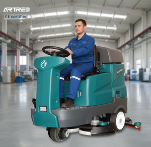 Autolaveuse autoportée Artred pour nettoyage de sols industriels, élimination des taches tenaces, avec brosses en caoutchouc durables - Prix - Product Image 1