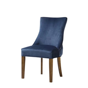 Ensemble de chaises de salle à manger de style minimaliste contemporain européen, chaises modernes en tissu personnalisables pour restaurants et hôtels - Product Image 1