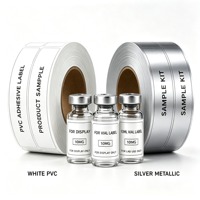 Étiquettes personnalisées pour flacons de peptides 3ml 5ml 10ml, autocollants pour flacons, étiquettes d'emballage pour bouteilles d'huiles essentielles, impression en rouleau, estampage à chaud