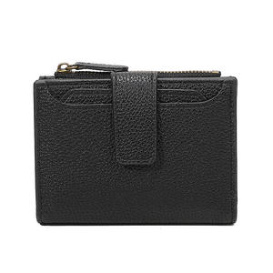 Porte-monnaie zippé en cuir PU, porte-cartes minimaliste, anti-vol, blocage RFID, portefeuille pour femme, broderie diamants 39% - Product Image 6