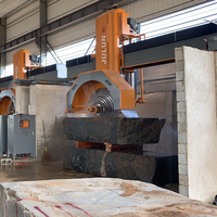 Sistem Kontrol Hidrolik Pemotong Blok Granit Marmer Multi Disc Tugas Berat untuk Pemrosesan Pabrik Batu Alam Basalt