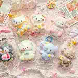 Jouet anti-stress en silicone de qualité alimentaire, ours en peluche ou lapin moelleux à rebond lent, cadeau pour filles - Product Image 2