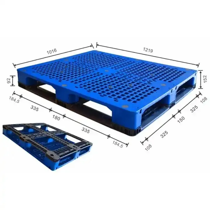 Werks hersteller schwere 48x40 Zoll industrielle HDPE Euro stapelbare Kunststoff paletten mit Stahl verstärkung