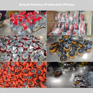 <span class=keywords><strong>Ruedas</strong></span> Giratorias <span class=keywords><strong>de</strong></span> Acero <span class=keywords><strong>de</strong></span> Alta Resistencia para Uso Industrial, con Placa <span class=keywords><strong>de</strong></span> 114x100mm, <span class=keywords><strong>de</strong></span> PP y PU, para Carros y Carretillas, Certificación ISO9001, Venta al Por Mayor - Product Image 4