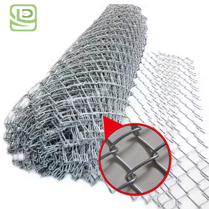 Treillis métallique cyclone galvanisé Panneaux de clôture diamantés de 8 pieds et 6 pieds Rouleau de maillon de chaîne de 8 pieds et 6 pieds Clôture en treillis et portes - Product Image 1