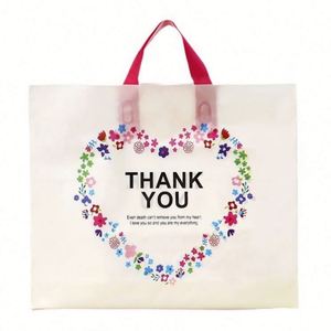 Poly Custom PE Recyclable Side Gusset Shopping <b>Bags</b> with Screen Printing Hand Length Handle 0.03/0.05mm Thickness - Product Image 1