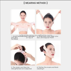 Logo personnalisable visage minceur Gel de beauté <span class=keywords><strong>Anti</strong></span>-<span class=keywords><strong>rides</strong></span> vieillissement sommeil V ligne forme visage en forme de masque de levage sangle de cou de levage - Product Image 6