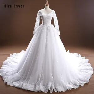 Aster – magnifique robe De mariée à manches longues, ligne a, robes De mariée, avec Appliques en chine, Alibaba, nouvelle collection