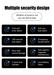 <span class=keywords><strong>Serrure</strong></span> Intelligente Biométrique Tuya pour <span class=keywords><strong>Porte</strong></span> <span class=keywords><strong>d</strong></span>'<span class=keywords><strong>Entrée</strong></span>, Connectée, Sans Clé, à Empreinte Digitale, Électronique, pour Bureau - Product Image 4