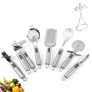 Factory Wholesale Stainless Steel 7-Piece Kitchen Set Can Opener <b>Egg</b> Beater Household Fruit Peeler Ginger Shave - Product Image 1