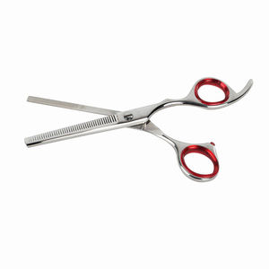 กรรไกรตัดผมมืออาชีพ สแตนเลสสตีล พร้อมแหวนยางยึดสกรูและที่พักนิ้ว สำหรับใช้ในร้านเสริมสวย - Product Image 3