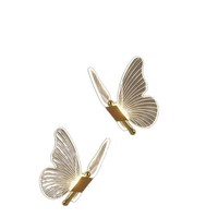 Lampe suspendue LED papillon romantique nordique, lampe suspendue créative moderne en acrylique pour chambre à coucher, chevet, salon, décoration