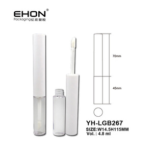 Envase Cosmético Personalizado con Logotipo, 4.8ml, ABS/PETG, Envase Vacío para Brillo Labial, Tubo para Lápiz Labial Líquido con Tapa de Rosca - Product Image 2