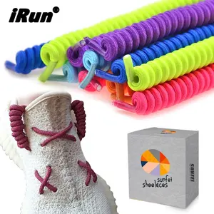 IRun Twister Xoăn Đàn Hồi Ren-up Đàn Hồi Thể Thao Co Giãn Twisty Mùa Xuân Không Có Tie Giày Ren Gói Quà Tùy Chỉnh