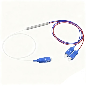 <span class=keywords><strong>FTTH</strong></span> sợi quang 1x2 FBT Splitter Coupler 10/90 tỷ lệ quang phổ với SC/UPC cáp thông tin liên lạc - Product Image 1