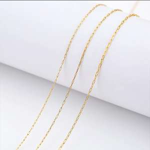 Chaîne fine en acier inoxydable à maillons cubains pour perles, maillons torsadés en forme de trombone, chaînes de perlage croisées pour la fabrication de bijoux DIY - Product Image 3