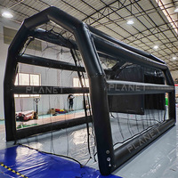 Jeux gonflables géants en PVC durable Cage de frappeur de baseball/Jeux de sport gonflables Terrain de baseball pour enfants et adultes