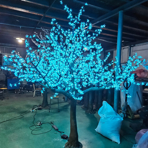 Prezzo affidabile grande fiore di ciliegio artificiale luce 3D <span class=keywords><strong>Led</strong></span> motivo esterno luci decorazioni natalizie - Product Image 1