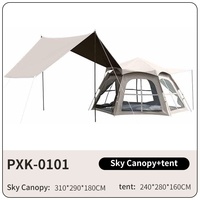 Tentes de camping Oxford pliables portables automatiques à une chambre - Imperméables et résistantes aux UV