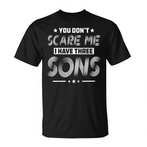 Camiseta promocional No me asustas, tengo tres hijos - Product Image 2