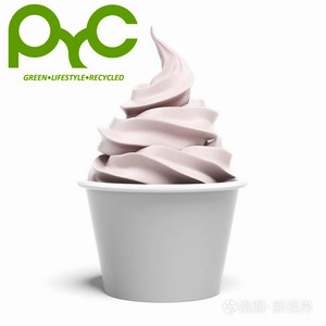 Taza de papel desechable reciclada para helado, vaso de papel de postre helado con tapa, barata - Product Image 6