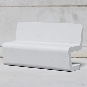 High quality Durable Fireproof Waterproof Leisure park outdoor irregular modelling bench