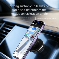 Support de chargeur de voiture sans fil magnétique 15W |   Ventouse puissante à adhérence sans résidus |   Ajustement multi-angles libre |   Convient au verre/aux carreaux