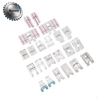 Accessoires pour machine à coudre électrique, direct usine : Pied presseur à engrenages, Pied à ourler, Enfile-aiguille - Usage domestique, Construction métallique
