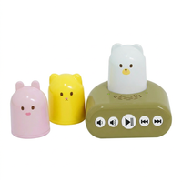 Lecteur de musique NFC interactif personnalisé en forme d'ours de dessin animé et machine d'apprentissage précoce pour enfants – Changez la figurine pour sélectionner les histoires