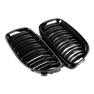 Grille de pare-chocs avant double ligne ABS noir brillant pour <span class=keywords><strong>BMW</strong></span> série 3 <span class=keywords><strong>E90</strong></span> LCI 2008-2011 M style grille de pare-chocs - Product Image 2
