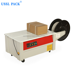 KZ-900 động cơ duy nhất thấp bàn làm việc đóng đai công cụ máy bán tự động hộp nóng chảy vành đai bao bì máy bao bì - Product Image 2