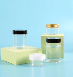 47MM-Rib 25ml-120ml PET gıda sınıfı geniş ağız kavanoz aperatifler için şeker için vida üst salata çikolata fındık çiçekler çay bebek maması - Product Image 3