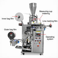 Machine à Ensacher les Petits Sachets de Thé, Scelleuse à 3 Côtés pour Thé Vert, Thé Santé et Tisane