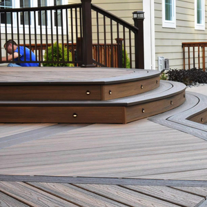 LANDING Garde-corps d'escalier <span class=keywords><strong>de</strong></span> <span class=keywords><strong>jardin</strong></span> extérieur en WPC écologique, imperméable, ignifuge B1, garantie 5 ans - Product Image 6