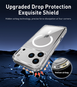 <span class=keywords><strong>Coque</strong></span> de téléphone de haute qualité en acrylique rigide de 2,5 mm pour 17 Pro Max, forte aspiration magnétique, <span class=keywords><strong>anti</strong></span>-<span class=keywords><strong>jaunissement</strong></span>, étanche, antichoc - Product Image 5