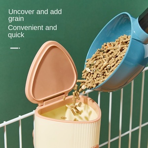 Premio di lusso automatico di coniglio di grande capacità gabbia di plastica montato piccolo distributore di cibo per <span class=keywords><strong>animali</strong></span> - Product Image 6