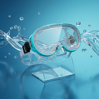 Masque de plongée commercial personnalisé, ovale, pour la pêche sous-marine, à large champ de vision, à faible volume, avec cadre en acier inoxydable, masque de plongée rond