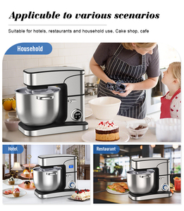 เครื่องผสมอาหารแบบตั้งโต๊ะขนาดเล็ก 16 ลิตร 2800 วัตต์ เกียร์โลหะ มอเตอร์ทองแดง ทำงานต่อเนื่อง 24 ชั่วโมง ได้รับการรับรอง GS CB CE ETL BSCI รับผลิตแบบ OEM ODM - Product Image 4