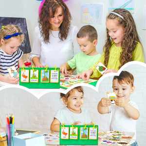 Material Escolar Educativo, Herramienta de Aprendizaje, 104 Piezas, Vocabulario, Gramática, Frases, Entrenamiento, Construcción de Oraciones, Tabla de Frases - Product Image 3