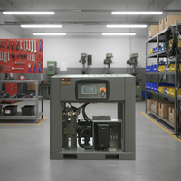 Compresseur d'air industriel à vis PM VSD, refroidi par air, lubrifié, à commande PLC, haute efficacité, nouveau design 2026