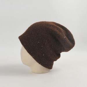 Nouveauté 2024 – Bonnet en laine double épaisseur à sequins scintillants pour femme, style décontracté, chaud et élégant pour l'automne-hiver - Product Image 2